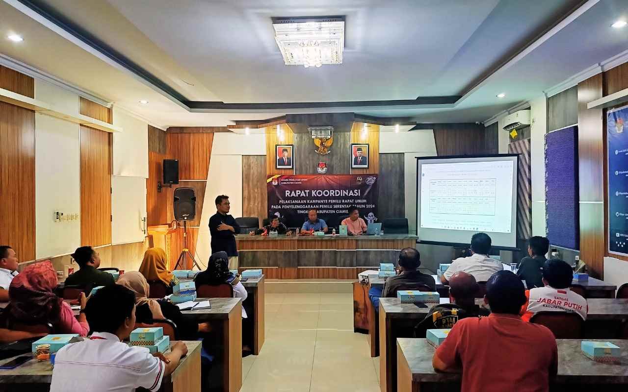 KPU Ciamis Gelar Rakor Tetapkan Jadwal Kampanye Pemilu 2024